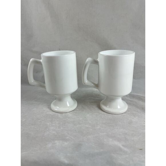 Walt Disney World 50th Anniversary Footed Mugs Pair White Gold Castle Logo - Picture 4 of 6